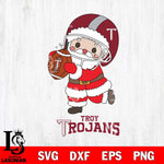 Troy Trojans Santa Claus Cute Svg dxf eps png pdf file,NCAA svg,Digital Download,Cricut file