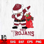 Troy Trojans Santa Dabbing Christmas Svg dxf eps png pdf file,NCAA svg,Digital Download,Cricut file