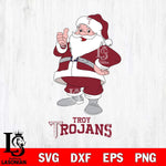 Troy Trojans Santa claus Svg dxf eps png pdf file,NCAA svg,Digital Download,Cricut file