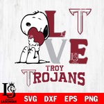 Troy Trojans Snoopy Sport 10 Svg Eps Dxf Png File, Digital Download