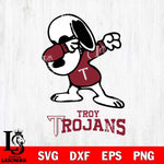 Troy Trojans Snoopy Sport 3 Svg Eps Dxf Png File, Digital Download