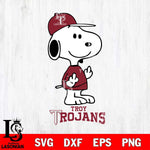 Troy Trojans Snoopy Sport 8 Svg Eps Dxf Png File, Digital Download