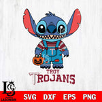 Troy Trojans Stitch Horror Halloween Svg Eps Dxf Png File, NCAA svg, Digital Download, Instant Download