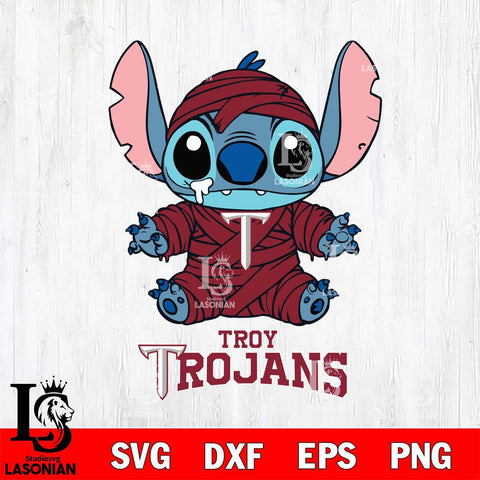 Troy Trojans Stitch Mummy Svg Eps Dxf Png File, NCAA svg, Digital Download, Instant Download