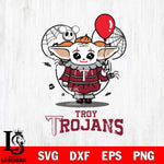 Troy Trojans Stitch Pennywise Halloween Svg Eps Dxf Png File, Digital Download, Instant Download