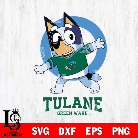 Tulane Green Wave Bandit Heeler Rugby Svg Eps Dxf Png File, Digital Download ,Instant Download, Cricut File