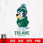 Tulane Green Wave Bluey Hoodie rugby Svg Eps Dxf Png File, Digital Download ,Instant Download, Cricut File