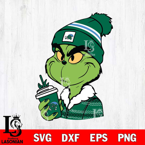 Tulane Green Wave Boujee Grinch Svg Eps Dxf Png File, Digital Download, Instant Download