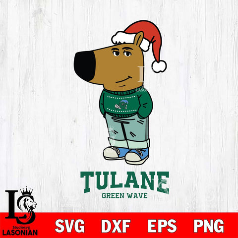 Tulane Green Wave Chill Guy Christmas Svg Eps Dxf Png File,NCAA Svg Files,Chill Guy svg ,Digital Download ,Instant Download, Cricut File