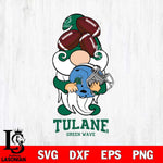 Tulane Green Wave Gnomes Helmet Svg Eps Dxf Png File, Digital Download, Instant Download