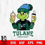 Tulane Green Wave Grinch 2 coffee Svg Eps Dxf Png File, Digital Download, Instant Download