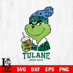 Tulane Green Wave Grinch hat Svg Eps Dxf Png File, Digital Download, Instant Download