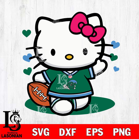 Tulane Green Wave Hello Kitty sport 10 Svg Eps Dxf Png File, NCAA svg, Digital Download, Instant Download