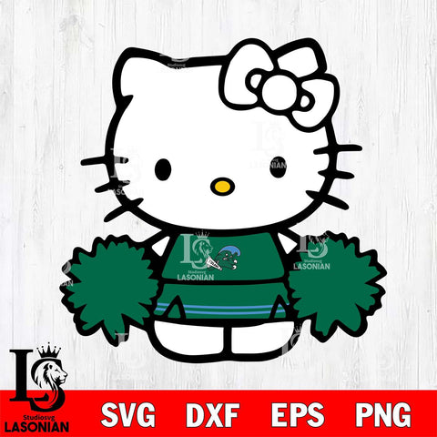 Tulane Green Wave Hello Kitty sport 3 Svg Eps Dxf Png File, NCAA svg, Digital Download, Instant Download