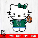 Tulane Green Wave Hello Kitty sport 7 Svg Eps Dxf Png File, NCAA svg, Digital Download, Instant Download