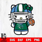 Tulane Green Wave Hello Kitty sport 9 Svg Eps Dxf Png File, NCAA svg, Digital Download, Instant Download