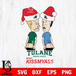 Tulane Green Wave Merry KissMyass Svg Eps Dxf Png File,NCAA Svg Files,Digital Download,Sublimation,Instant Download