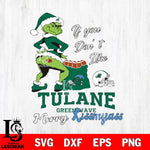 Tulane Green Wave Merry kissmyass grinch Svg Eps Dxf Png File,NCAA Svg Files,Digital Download,Sublimation,Instant Download