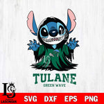 Tulane Green Wave Stitch Ghost Svg Eps Dxf Png File, NCAA svg, Digital Download, Instant Download