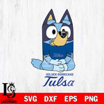 Tulsa Golden Hurricane Bluey Styles Football Svg Eps Dxf Png File,NCAA Svg Files,Bluey svg ,Digital Download ,Instant Download, Cricut File