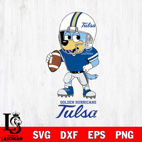 Tulsa Golden Hurricane Bluey rugby Svg Eps Dxf Png File, Digital Download ,Instant Download, Cricut File