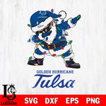 Tulsa Golden Hurricane Dabbing Santa Claus Ugly Christmas Svg dxf eps png pdf file,NCAA svg,Digital Download,Cricut file