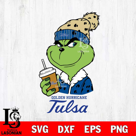 Tulsa Golden Hurricane Grinch hat Svg Eps Dxf Png File, Digital Download, Instant Download