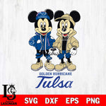 Tulsa Golden Hurricane Mickey Minnie Mouse Football Svg Eps Dxf Png File, NCAA svg , File Cut , Digital Download , Instant Download, Cut Svg Files