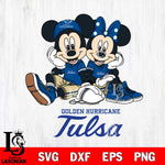 Tulsa Golden Hurricane Mickey Minnie Mouse Football Sit Svg Eps Dxf Png File, NCAA svg , File Cut , Digital Download , Instant Download, Cut Svg Files