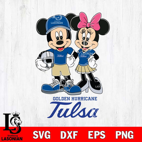 Tulsa Golden Hurricane Mickey Minnie Mouse Helmet Svg Eps Dxf Png File, NCAA svg , File Cut , Digital Download , Instant Download, Cut Svg Files