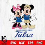 Tulsa Golden Hurricane Mickey Minnie Mouse Sport Svg Eps Dxf Png File, NCAA svg , File Cut , Digital Download , Instant Download, Cut Svg Files