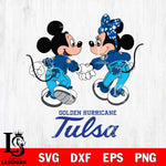 Tulsa Golden Hurricane Mickey Minnie Valentine Rugby Svg Eps Dxf Png File, Digital Download ,Instant Download, Cricut File