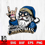 Tulsa Golden Hurricane Rock Santa Claus Football Svg dxf eps png pdf file,NCAA svg,Digital Download,Cricut file