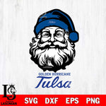 Tulsa Golden Hurricane Santa Claus Christmas Svg dxf eps png pdf file,NCAA svg,Digital Download,Cricut file