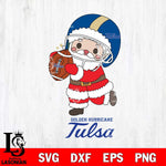 Tulsa Golden Hurricane Santa Claus Cute Svg dxf eps png pdf file,NCAA svg,Digital Download,Cricut file