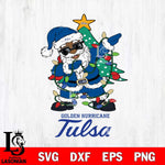 Tulsa Golden Hurricane Santa Claus Ugly Christmas Svg dxf eps png pdf file,NCAA svg,Digital Download,Cricut file