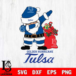 Tulsa Golden Hurricane Santa Dabbing Christmas Svg dxf eps png pdf file,NCAA svg,Digital Download,Cricut file