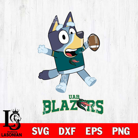 UAB Blazers Bluey Sport Football Svg Eps Dxf Png File,NCAA Svg Files,Bluey svg ,Digital Download ,Instant Download, Cricut File