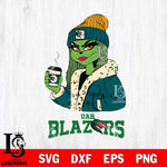 UAB Blazers Girls Grinch Bougie Svg Eps Dxf Png File, Digital Download, Instant Download