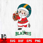 UAB Blazers Santa Claus Cute Svg dxf eps png pdf file,NCAA svg,Digital Download,Cricut file