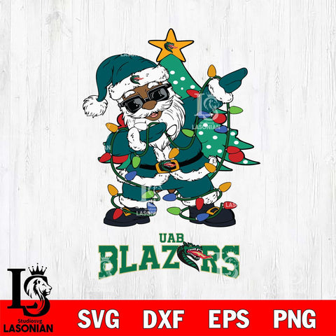 UAB Blazers Santa Claus Ugly Christmas Svg dxf eps png pdf file,NCAA svg,Digital Download,Cricut file