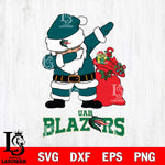 UAB Blazers Santa Dabbing Christmas Svg dxf eps png pdf file,NCAA svg,Digital Download,Cricut file