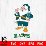 UAB Blazers Santa claus Svg dxf eps png pdf file,NCAA svg,Digital Download,Cricut file