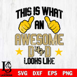 UCF Knights Awesome Dad Looks like Svg Eps Dxf Png File, Digital Download, Instant Download