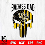 UCF Knights Badass Dad Svg Eps Dxf Png File, Digital Download, Instant Download