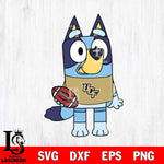 UCF Knights Bluey 2 Svg Eps Dxf Png File, Digital Download, Instant Download