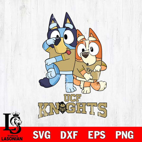 UCF Knights Bluey & Bingo Svg Eps Dxf Png File, NCAA svg, Digital Download, Instant Download