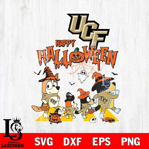 UCF Knights Bluey Halloween Family Svg Eps Dxf Png File, Digital Download, Instant Download