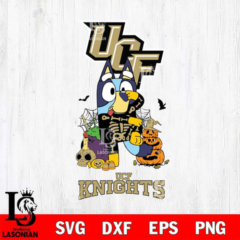 UCF Knights Bluey Halloween NFL 2 Svg Eps Dxf Png File, Digital Download, Instant Download