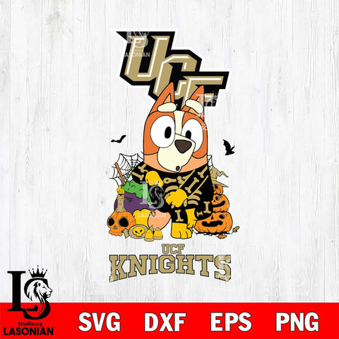 UCF Knights Bluey Halloween NFL Svg Eps Dxf Png File, Digital Download, Instant Download